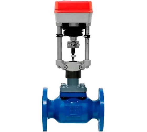 Клапан запорно-регулирующий DN.ru QT450-V-PED-F Ду15 Ру16 Kv1.6м3/ч, привод XCK-1500 220В D090-02920