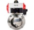 Затвор дисковый DN.ru 304-304-EPDM-2W-T-H Ду32 Ру10 пищ.нерж.сталь,пневмопривод, пн.распр. D050-76644 1