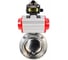 Затвор дисковый DN.ru 304-304-EPDM-2W-T-H Ду40 Ру10 пищ.нерж.сталь,пневмопривод, БКВ D050-73675 1