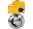 Затвор дисковый DN.ru 304-304-EPDM-2W-T-H Ду32 Ру10 пищ.нерж.сталь,эл.привод 220В D050-73296 1