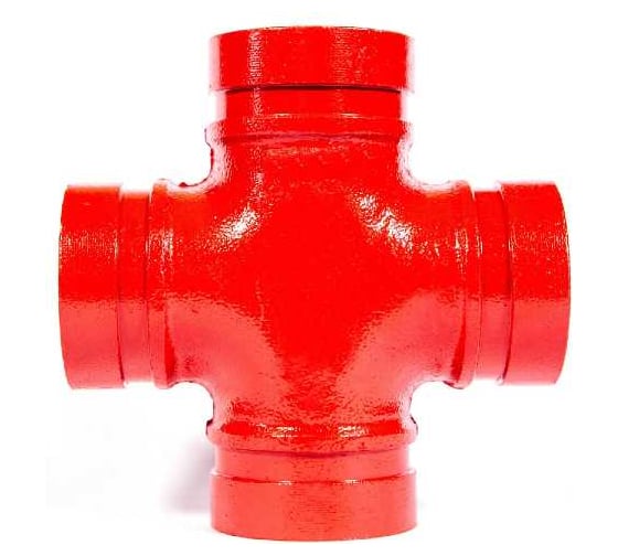 Крестовина муфтовая GROOVEX УТ / GROOVED CROSS SHORT RADIUS 4 - 108mm KM108