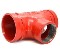 Тройник переходной GROOVEX THREADED REDUCING TEE BSPP 2 1/2x2 - 76x60mm TPR7660