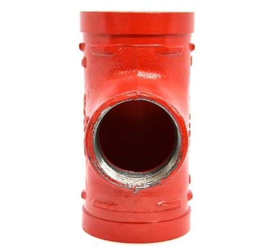 Тройник переходной GROOVEX THREADED REDUCING TEE BSPP 2x1 - 60x34mm TPR6034