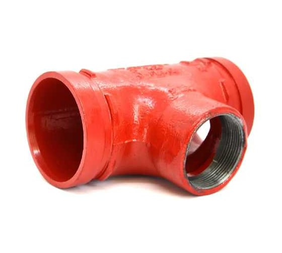 Тройник переходной GROOVEX THREADED REDUCING TEE BSPP 2 1/2x1 1/2 - 76x48mm TPR7648 1