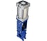 Задвижка шиберная DN.ru WCB-SS304-1W-DA Ду150 Ру10 METAL пневмопривод D040-03080 9