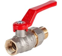 Кран шаровой с американкой Dist 1/2 рычаг, Ду15, Ру40, Стандарт Н341Р/109-0020