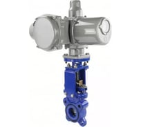 Шиберная ножевая задвижка DN.ru ДУ250 Ру10 электропривод ГЗ-А.150/24, 380В D040-02604