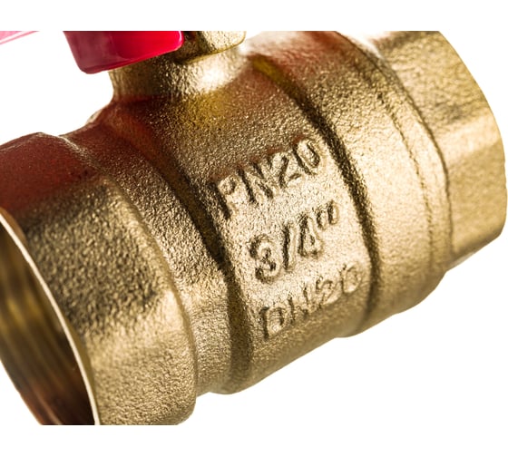 Шаровой кран ProfECO 3/4 ВР-ВР, муфтовый, бабочка, Ду20, Ру20 11Б27п1 PE-34FFB