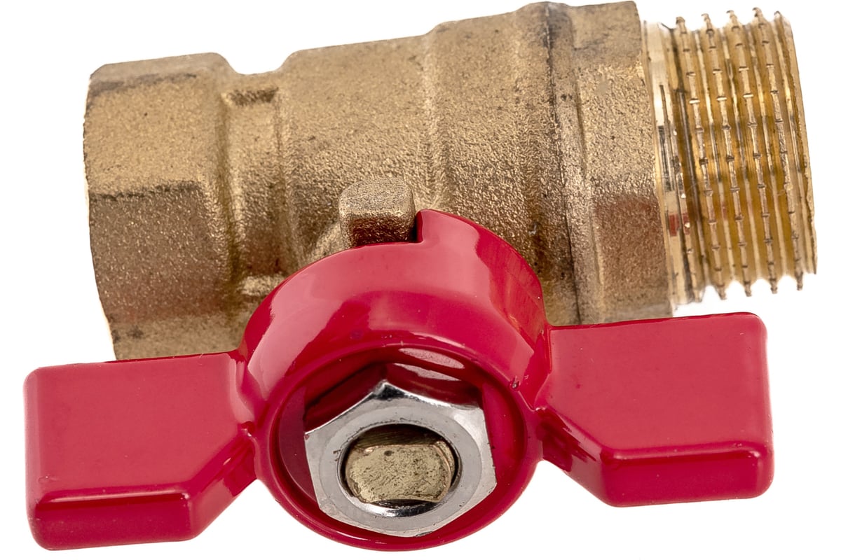 Шаровой кран ProfECO 1/2 ВР-НР, муфтовый, бабочка, Ду15, Ру20 11Б27п1 ...