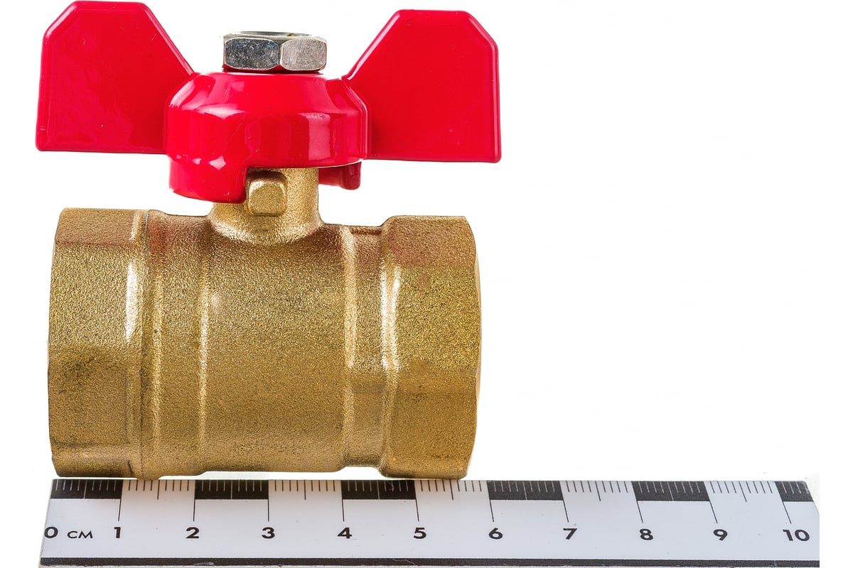 Шаровой кран ProfECO 1 ВР-ВР, муфтовый, бабочка, Ду25, Ру20 11Б27п1 PE ...