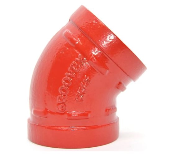 Колено GROOVEX GROOVED ELBOW 45 SHORT RADIUS 2 - 60 mm KK4560