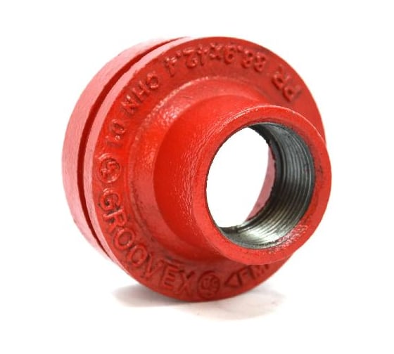 Переход под резьбу GROOVEX THREADED REDUCER BSPP 2 1/2x2 - 76x60mm PR7660