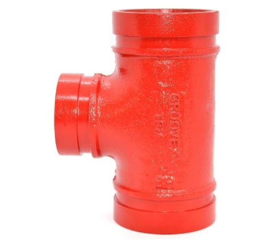 Тройник GROOVEX GROOVED REDUCING TEE 2 1/2x1 1/4 - 76x42mm TPM7642