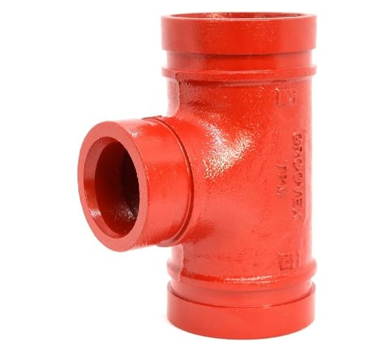 Тройник GROOVEX GROOVED REDUCING TEE 2 1/2x1 1/4 - 76x42mm TPM7642