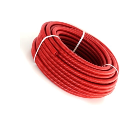 Труба гофрированная Heisskraft CorrugatedPipe 25мм, 50м, красный 14524161
