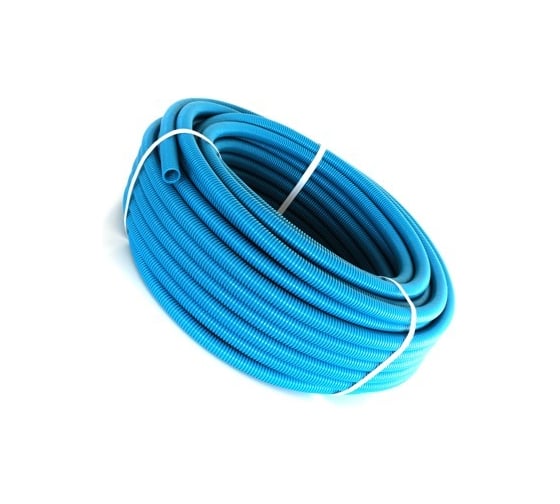 Труба гофрированная Heisskraft CorrugatedPipe 28мм, 50м, синий 14528202