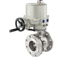 Шаровой кран DN.ru кшфп.316.200 ду100 ру16 электропривод гз-оф-300/28м 380в D160-07621