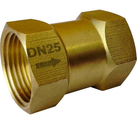 Клапан обратный латунный Апогей DN25-PN10-G1-ММ 210009
