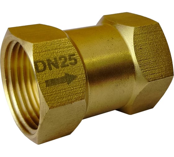 Клапан обратный латунный Апогей DN25-PN10-G1-ММ 210009