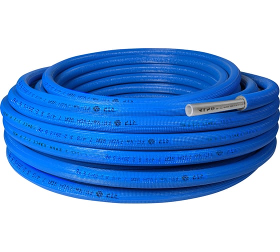 Труба RTP EVOH PE-Xa в изоляции, 16x2.2x6, 100м, синяя, 47927
