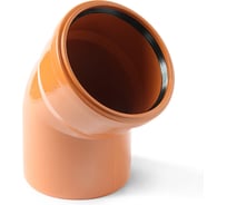 Отвод для наружной канализации Valfex 45 град, 160мм, рыжий 30102160