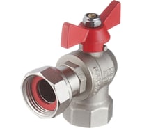 Кран шаровый ООО ПКФ Сварком д= 15 б г/г угловой с нак. гайкой, (VT.266) (1 шт) s038876