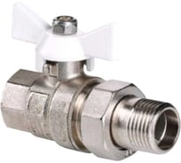 Кран шаровый ООО ПКФ Сварком д= 15 б г/ш (американка) белая ручка (VT.227) (1 шт) s004448