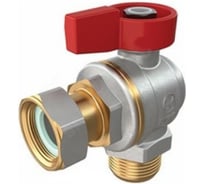 Кран шаровой угловой полнопроходной для котлов и счетчиков Giacomini GIA, 1/2F x 1/2, ручка-флажок, R780PX013