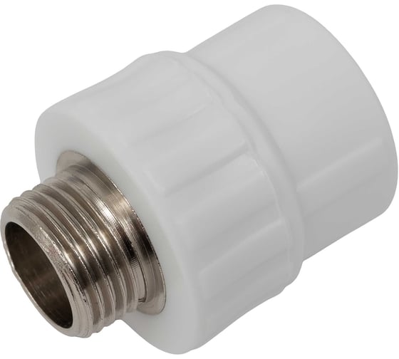 Муфта PP-R бел комб 25х1/2 НР Gigant GPM-25X12НР 1