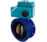 Затвор DN.ru GGG40-304-EPDM-2W-F Ду100 Ру16 фланцевый, 1/4-оборотный электропривод 220В D050-70699 1