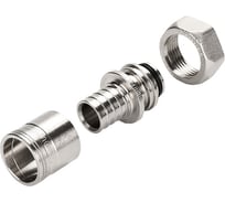 Резьбозажимное соединение SANEXT Stabil аксиальное 16x2.6 - G 3/4 Евроконус, c гильзой в комплекте 4935-S