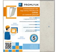 Люк под плитку PROMLYUK СИГМА 25х25 со съемной дверцей 70002525
