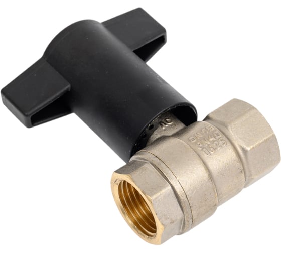 Кран шаровой латунный LD PRIDE LD Pride 47.15.В-В.ТР Ду 15 Ру 40 Т-рукоятка (Red + Blue) LD 47.340.15 RB 1