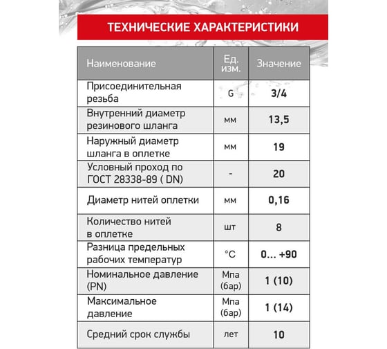 Подводка гибкая PROFLINE Гигант 40 см.нерж. 3/4 ВВ УТ-00052644