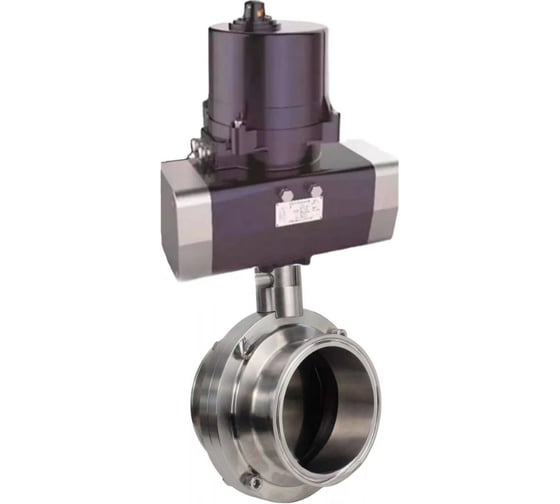 Затвор дисковый 304-304-Sil-2W-C-H Ду20 Ру10 кламповый, электропривод ЭПВП-003 220В DN.ru D050-81328