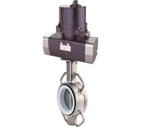 Затвор DN.ru 304-304-VITON-2W-Fb Ду125 Ру16, электропривод ЭПВП-014 220В D050-81354