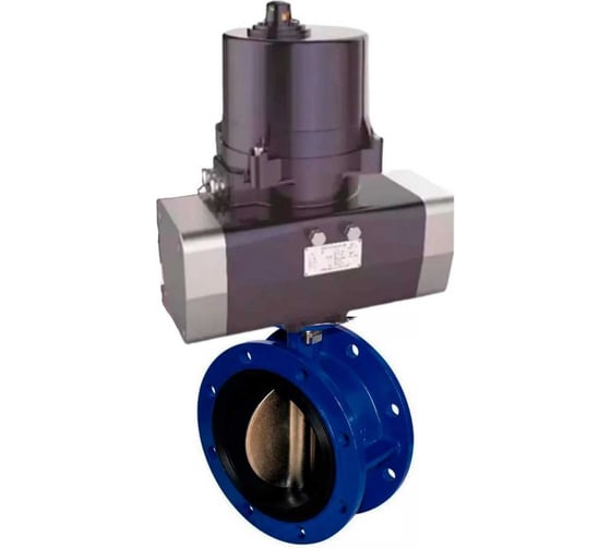Затвор DN.ru GGG40-304-EPDM-2W-F Ду100 Ру16, электропривод ЭПВП-014 220В D050-81223