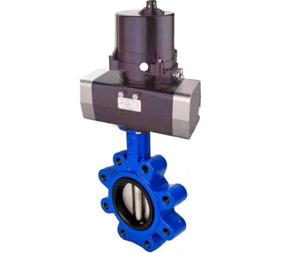 Затвор дисковый DN.ru QT450-304-NBR-2W-Fb-H Ду150 Ру16 LUG, электропривод ЭПВП-020 220В D050-81269 1