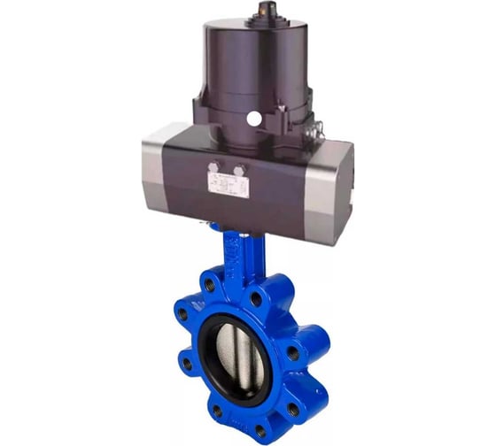 Затвор дисковый DN.ru QT450-QT450-EPDM-2W-Fb-H Ду80 Ру16 LUG электропривод ЭПВП-005 220В D050-81254 1