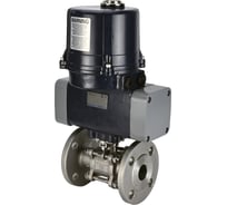 Кран шаровой DN.ru КШФПТ.304.180 Ду25 Ру40, электропривод ЭПВП-003 220В D160-63013