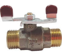 Шаровой кран НЗГА КШ-15 муфтовый, латунный, вода, НхН б 00-00000411