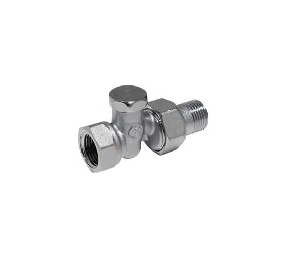 Клапан отсечной прямой Giacomini хромированный, 3/4 GIA R17DX004 1