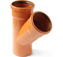 Тройник Valfex 45 160-160 РЫЖИЙ нар.канализ. 33160160