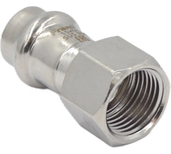 Переходник FRANTA ВПр-ВР, 15хG1/2, из нержавеющей стали SUS 304, 2 шт V12151200G-2