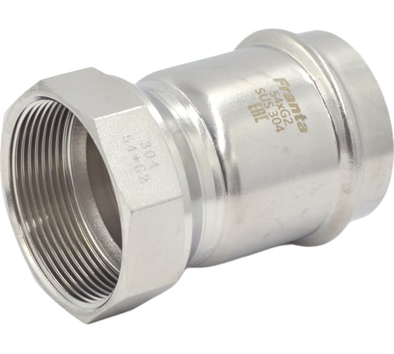 Переходник FRANTA ВПр-ВР, 54хG2, из нержавеющей стали SUS 304, V12542000G