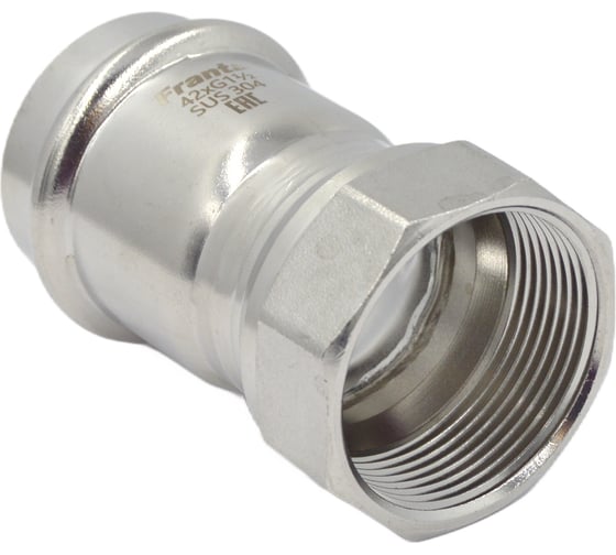 Переходник FRANTA ВПр-ВР, 42хG1 1/2, из нержавеющей стали SUS 304, V12421120G