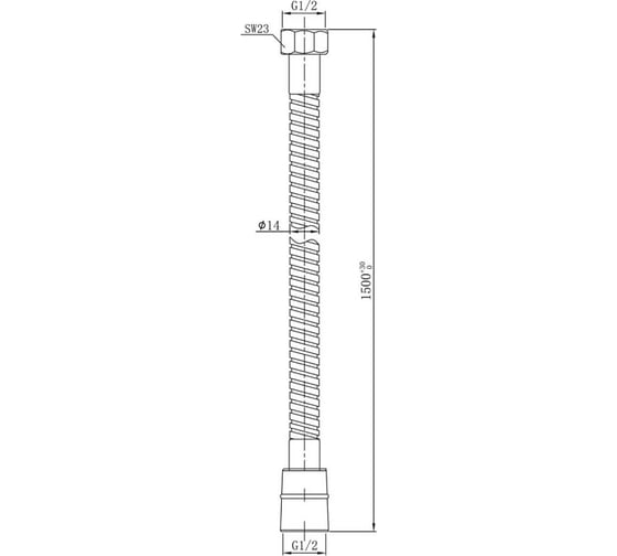 Шланг для душа Raiber золото RPG-30