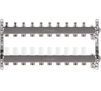 Блок коллекторный OKSELER  с регулировочными клапанами, c дренажным краном и краном Маевского. 10 вых.,1x3/4E Oks00309