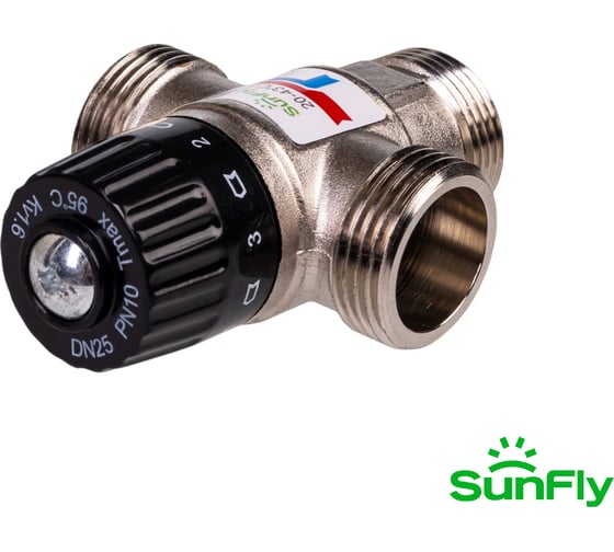 Термостатический смесительный клапан SUNFLY 1 НР, 20-43С, Kv 1,6 (10781X-1) SF0343167