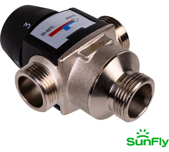 Термостатический смесительный клапан SUNFLY 1 НР, 35-60С, Kv 2,5 (10785-1) SF0343174